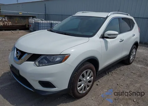 2016 Nissan Rogue S из США, поврежденный, VIN KNMAT2MV4GP647645